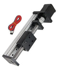 Top Tier 12 Volt Coreless DC Gear Motor Pairing Fast Acting Screw Linear Actuator With Heavy Duty Torque on aluminum slide with wiring.