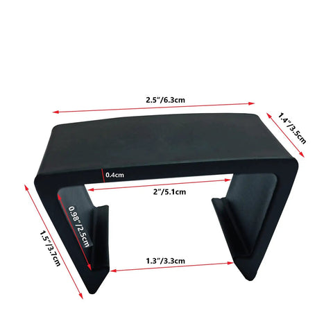 10 Piece Outdoor Patio Furniture Clips Set For Sectional Sofas And Wicker Couches Black Alignment Connectors Close-up