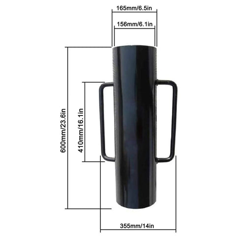 34Lb T Post Driver With Handles Pro Grade Heavy Duty Metal Fence Post Driver And Hole Digger for Wood Posts dimensions
