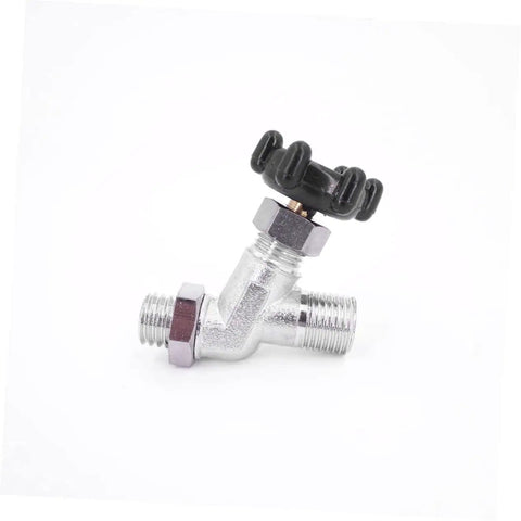 Full Drain Valve And Steam Release Valve With Easy Assembly, Sturdy Construction, Air Bleeder Valve, Threaded Inlet, And Shower Shutoff
