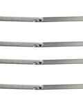 Four Pack Lid Support Hinges 180 Degree Rotatable 201 Stainless Steel Cabinet Hinges For Boxes And Cases Includes 28 Mounting Screws