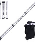 Aluminum Alloy Golf Ball Retriever With Storage Bag, Detachable Pick Up Tube, Holds 24 Golf Balls, Lightweight Durable