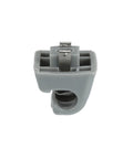 Close-up of Mercedes Sun Visor Hook Clip for Classic Models W123 W124 W126 W201 190E S Class Gray 2 Pack, front view