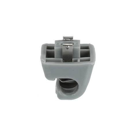 Close-up of Mercedes Sun Visor Hook Clip for Classic Models W123 W124 W126 W201 190E S Class Gray 2 Pack, front view