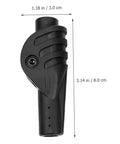 Close-up of black plastic Camping Tent Pole Connector Joint from the four-piece set showing dimensions for quick assembly.