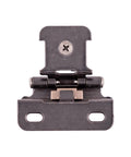 Demountable Cabinet Hinge with Half Inch Overlay, Self Closing 170 Degree Opening for Face Frame Cabinets, Heavy Duty Black Iron Finish