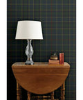 Premium Classic Traditional Matte Linen Texture Wallpaper Featuring Dang Durable Pvc Free Finish For Busy Households And Pro Paste To Paper Installations That Go Hard Daily with lamp and books on table.