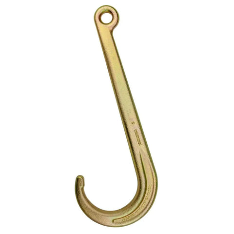 Heavy Duty Tow Chain With 15 Inch Forged J Hook And Grab Hook Grade 70 Chain 10 Foot 4700 Pound Safe Working Load Built Tough For Towing Heavy Vehicles And Safer Hauls