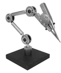 Adjustable Angle Third Hand Soldering Clamp For Jewelry Making And Microelectronics Repair, Heavy Duty Tool Steel Stand With Flexible Arms, Ideal For Quick Welding, Precise Soldering, And Small Part Work, black base
