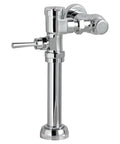 Exposed Manual Toilet Flush Valve With 1.1 GPF Polished Chrome Finish No Fuss High Precision Piston Flush Self Cleaning Brass