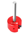Aluminum 1 Inch Head PVC Fitting Saver And Pipe Reamer With 0.236 Inch Hex Shaft Socket Saver in red for water lines.