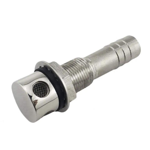 316 Stainless Steel Gas Tank Vent Cowl With Mounting Gasket And Hardware For Marine Boats And Yachts, side view