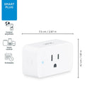 2 Pack WiFi Smart Plugs For Easy Home Automation Works With Alexa And Google Assistant Quick Setup Voice Control