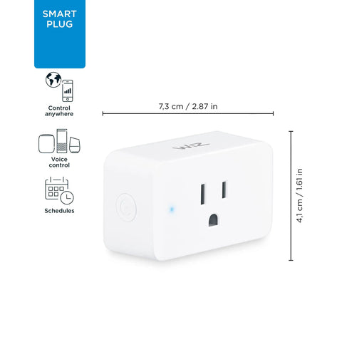2 Pack WiFi Smart Plugs For Easy Home Automation Works With Alexa And Google Assistant Quick Setup Voice Control