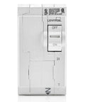 Front view of 25 Amp 2 Pole Plug On Standard Branch Circuit Breaker Thermal Magnetic 120 240 VAC White LB225T Easy Install
