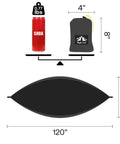 Ultralight Pocket Hammock For Solo Adventures, Tear-Resistant HMPE Ripstop High-Strength Fabric, Just 0.66lb, compact illustration