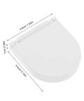 2 Pack Washing Machine Button Covers 41mm ID Safety Switch Guard Flip Top Self Adhesive White, close-up dimensions visible