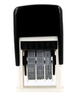 Heavy Duty Self Inking Date Stamp With Military And Euro Styling Prints Sharp Black Ink Dates For Over A Decade Of Daily Grind front view