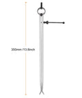 HARFINGTON steel spring-joint caliper with solid nut for wood turning lathe work