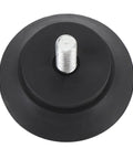 Close-up of a black rubber furniture foot with screw, part of 4 Pack Rubber Furniture Feet With Screws And Suction Cup Pads