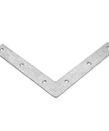 Pack of 10 Flat Corner Braces L-Shaped Mending Plates, 5-1/2 x 5-1/2 x 2 mm Thick, hot dip galvanized low carbon steel