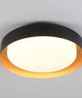 Dope Modern LED Flush Mount Ceiling Light 14 Inch 24W Dimmable Black and Gold Ceiling Lamp With 3 CCT Adjustable 3000K 4000K 5000K