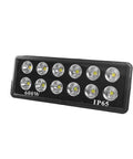 Heavy Duty Rechargeable Led Floodlight Waterproof Ip66 Outdoor Projection Lamp Super Bright 300 Watt large black aluminum light with 12 LEDs.