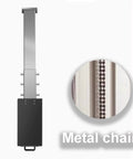 Tough As Nails Stainless Steel EV Charger Cover And Weatherproof Station Box with adjustable metal chain detail.
