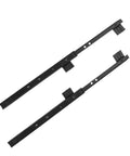 Heavy Duty Side Mount Ball Bearing Drawer Slides Pair Full Extension Cabinet Upgrade showing black steel tracks.