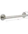 18 Inch Stainless Grab Bar For Shower And Bathroom, Heavy Duty Zinc Posts, Supports Up To 450 Lbs, ADA Compliant Safety Rail