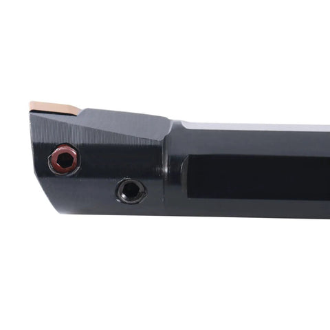Close-up of Heavy Duty 3/4 Inch Boring Bar with 10 Inch Overall Length for CNC and Manual Lathes, Right Hand S-MWLN Tool
