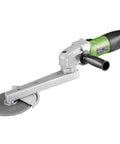 Top Shelf 800W Electric Angle Grinder With Beefed Up Long Arm For Fillet Weld Cleanup And Polish adjustable speed with cutting wheel.