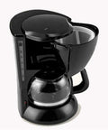 Front view of a One Touch Automatic Coffee And Tea Maker With Stainless Steel Panel Compact Home Coffee Machine For Easy Brew.