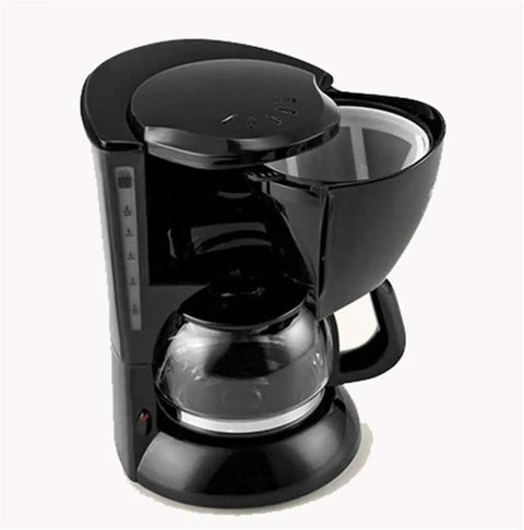 Front view of a One Touch Automatic Coffee And Tea Maker With Stainless Steel Panel Compact Home Coffee Machine For Easy Brew.