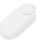 Glass Break Alarm Sensor 65-120 dB Range With Adjustable Sensitivity, white adhesive vibration detector for doors and windows