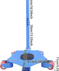 Heavy Duty Machinery Skates Carrying 4409 Lbs And Designed For No Sweat Equipment Moving With A Beast Mode Carbon Steel Base And Smooth PU Casters, showing dimensions and design.
