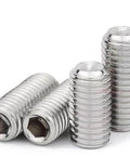 Durable M4-0.7x6mm Hex Socket Head Cup Point Set Screws Internal Hex Drive Grub Screws 304 Stainless Steel for DIY Hardware