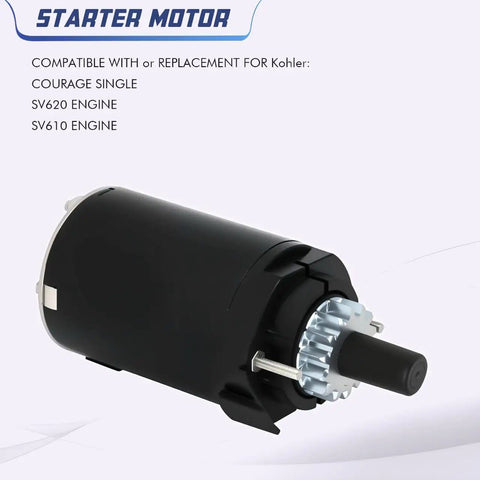 Starter Motor For Courage Engine Fits Cub Cadet And Toro Tractors 18 19 21 HP 12V CCW Replaces 20 098 01 20 098 01S