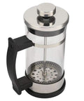 French Press Coffee Maker With Ergonomic Handle, Food Grade Stainless Steel Turkish Coffee Pot And Espresso Brewer, Pro Grade Barista Ready, Durable Rustproof Glass Body For Home Cafe Brew