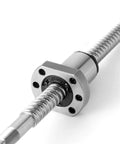 Ultra Quiet Anti Backlash Linear Guide Ball Screw With Nut Kit 100 To 1000mm SFU3205 close-up view of screw and nut
