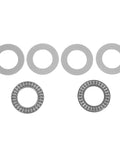 Two Pack Thrust Needle Roller Bearings With Washers, Steel Industrial Roller Parts For Automotive Auto Shop Gear, Automation Equipment, Fluid Transfer Devices, And Machine Tools With Precise Bore And Outer Diameter Fit.