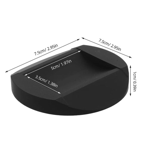 Four Pack Anti Slip Rubber Furniture Pads For Chairs And Caster Feet Round Non Skid Protectors dimensions shown in cm and inches