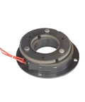 Straight Up Solid 24V Dry Single Plate Electromagnetic Brake built like a tank for heavy machinery, showcasing a robust design.