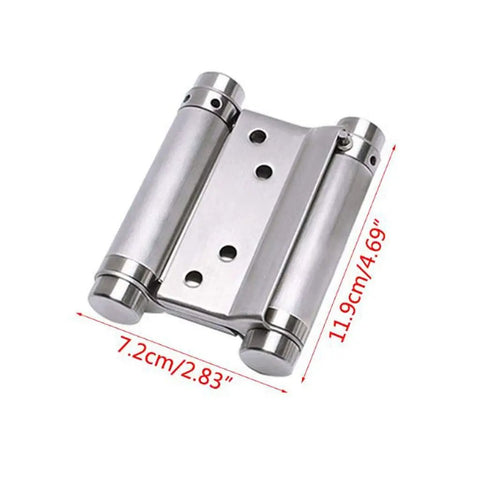Spring 4 Inch Stainless Steel Hinge For Bar Doors Two Way Free Swing Upgrade Durable Heavy Duty Adjustable Door Hardware