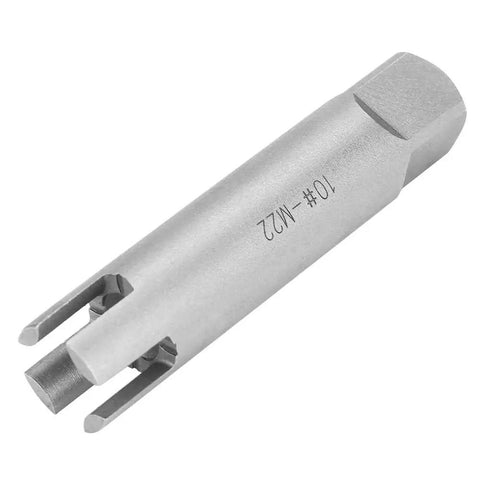High speed steel piece from 10 Piece Screw Extractor Set For Stripped Or Broken Screws And Taps, Heavy Duty design displayed