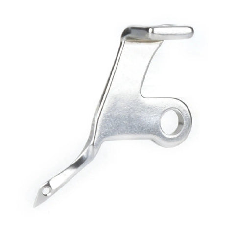 2 Pack Overlock Looper Set For Sewing Machines, Curved Needle, Pro Grade Alloy, Versatile Serger Parts, Fits Multiple Models Like 14HD854, 14U544, 14U554, And More, Precise Alignment For Smooth Durable Stitching. Single silver metal looper close-up