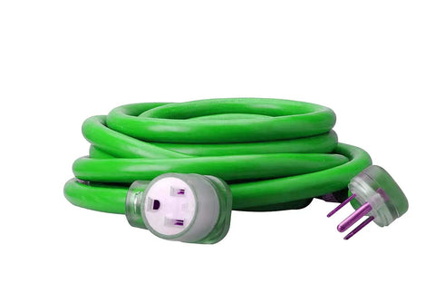 Heavy Duty Welder Extension Cord 50 Ft 8 Gauge 6-50 Plug 250V NEMA 6-50 With Lighted End ETL Listed UL Approved 50 Amp