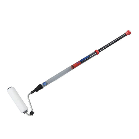 Self Priming Paint Roller With Automatic Suction For Flawless Indoor Wall Coating And Streamlined Application Making Your Paint Day A Total Cinch To Tackle, featuring extendable handle.