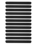 Heavy Duty Plastic Bottom Mount Drawer Slides 12 Pack For Furniture And Dressers, Quiet Smooth Sliding Rails, Easy Install Replacement, Black 180mm