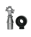 Heavy Duty Rod End Bearing Kit With Spherical Joint Design For Smooth Mechanical Linkage Movements, includes steel joint and rubber cover.